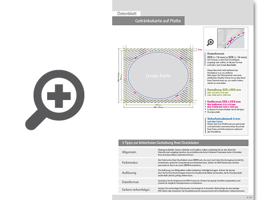 Product Bild getr__nkekarte_auf_platte_oval_(oval_konturgefr__st)___einseitig_4_0-farbig_bedruckt